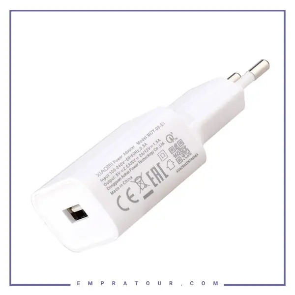 کلگی شارژر دیواری شیائومی اورجینال رو کارتونی مشکی Xiaomi MDY-08-EI Charger 18w