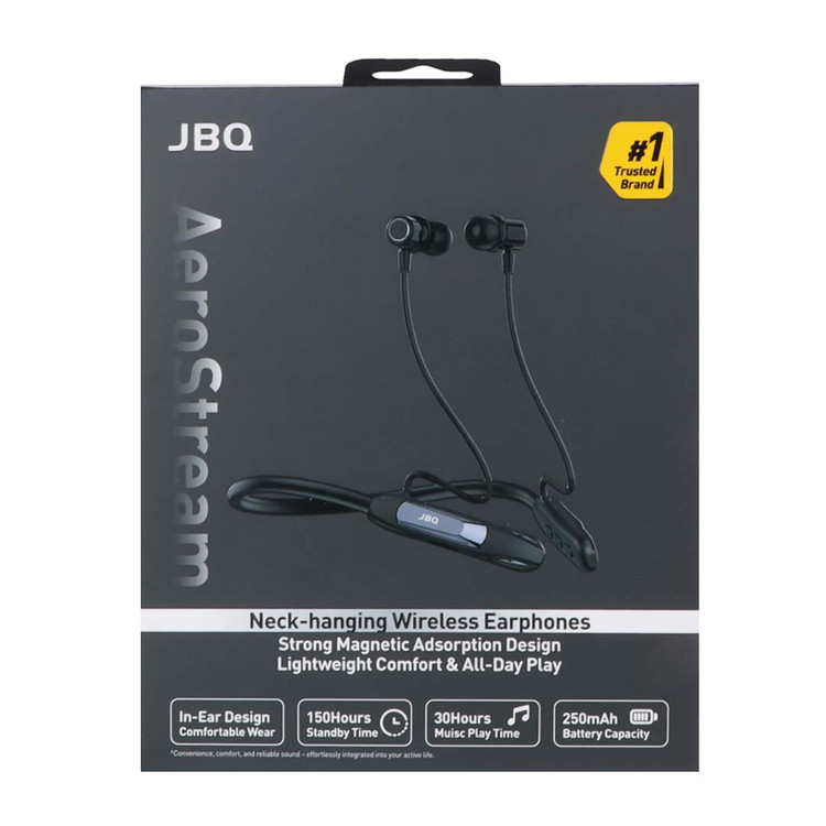 هندزفری گردنی بی سیم JBQ مدل Aero Stream B756002 - مشکی اصلی