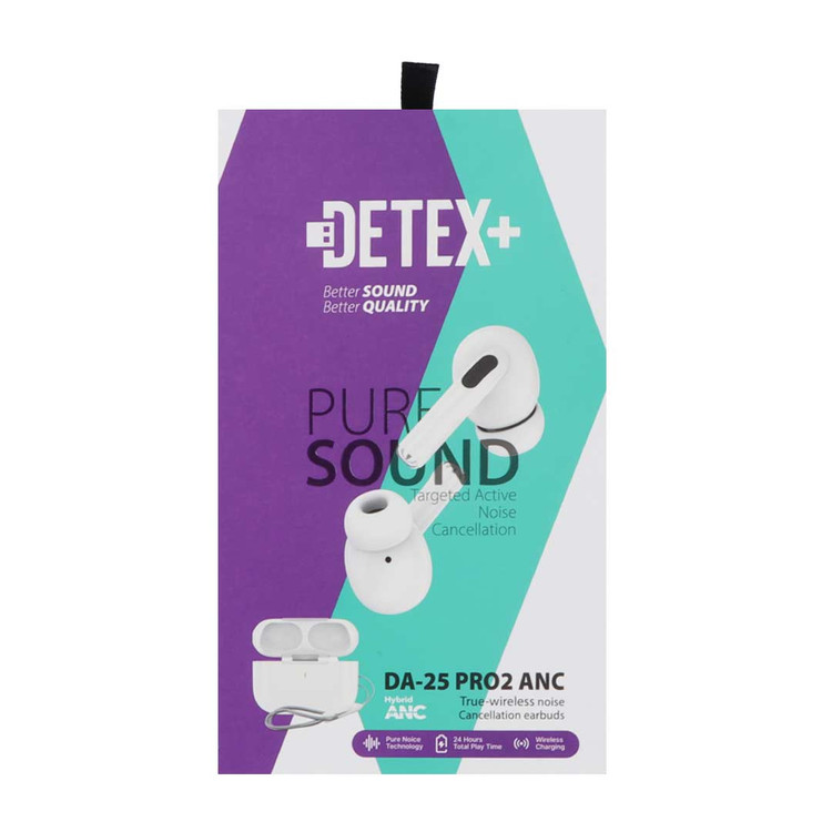 ایرفون بی سیم +DETEX مدل DA-25 Pro2 ANC - سفید اصلی