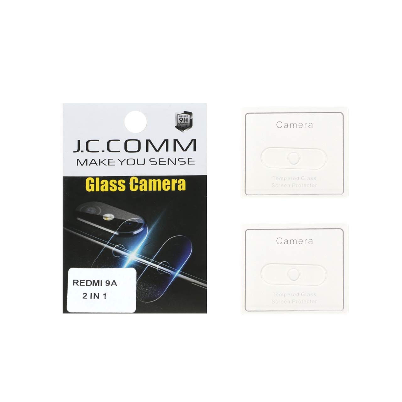 محافظ لنز دوربین شیشه ای J.C.COMM مدل Xiaomi Redmi 9a