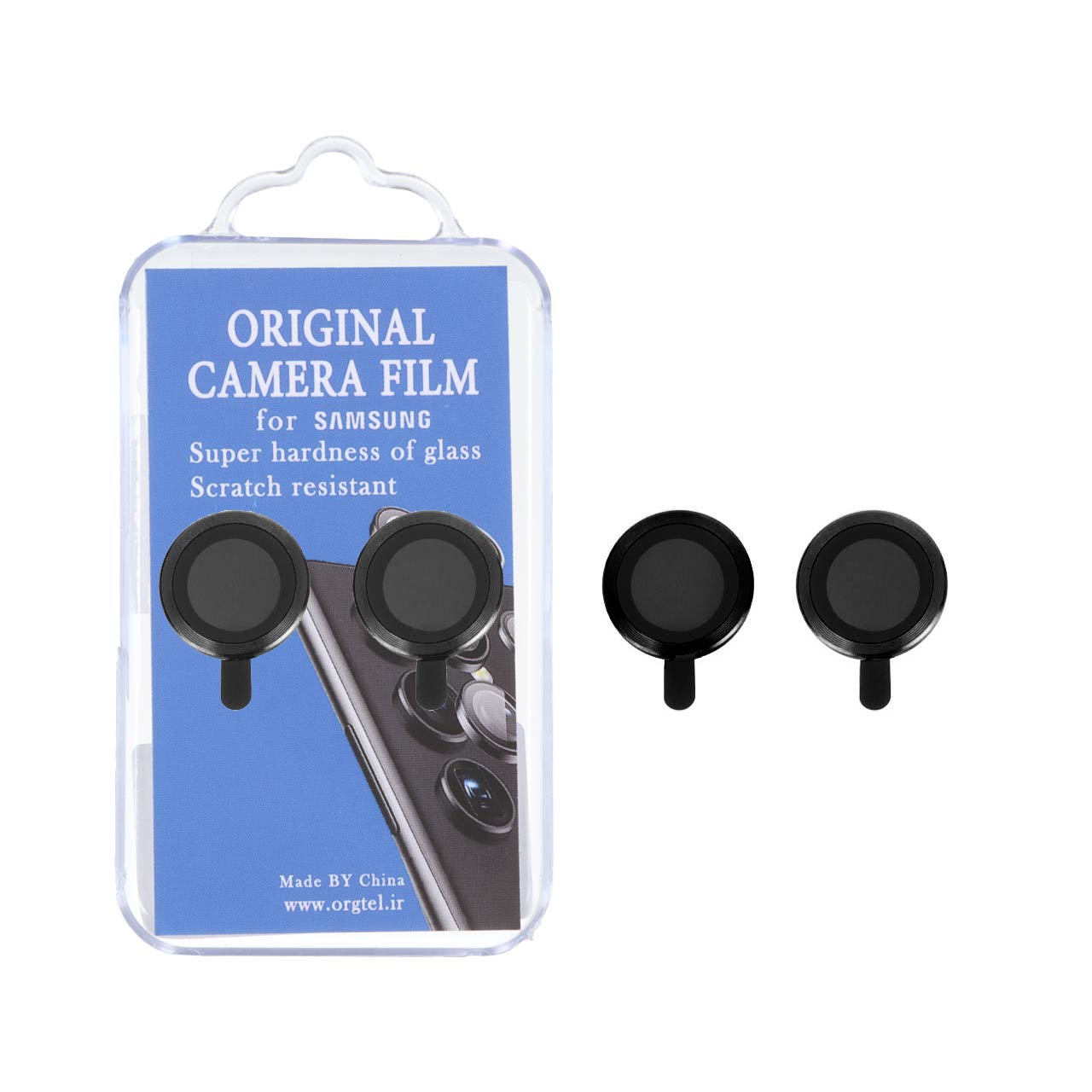 محافظ لنز رینگی اورجینال Camera Film مدل Samsung Galaxy A06 - مشکی (پک دار)