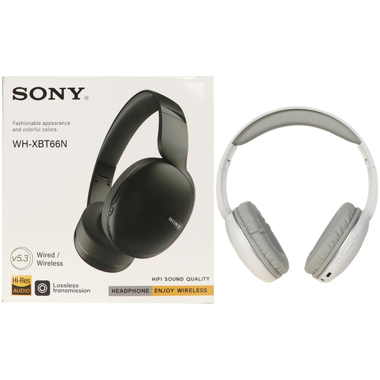 هدفون بی سیم Sony مدل WH-XBT66N سفید