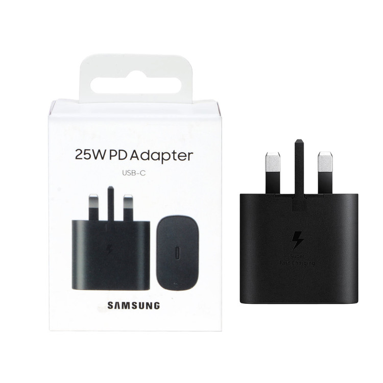 کلگی شارژر دیواری سه پین فست و PD تک پورت SAMSUNG Type-C مدل CH 25W - مشکی