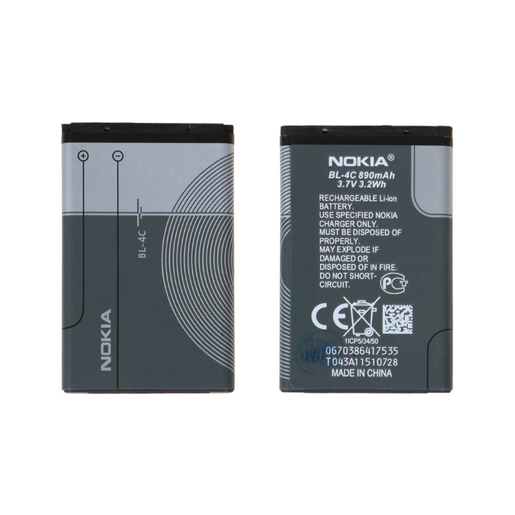 باتری موبایل Nokia مدل BL-4C با ظرفیت 890mAh - اصلی