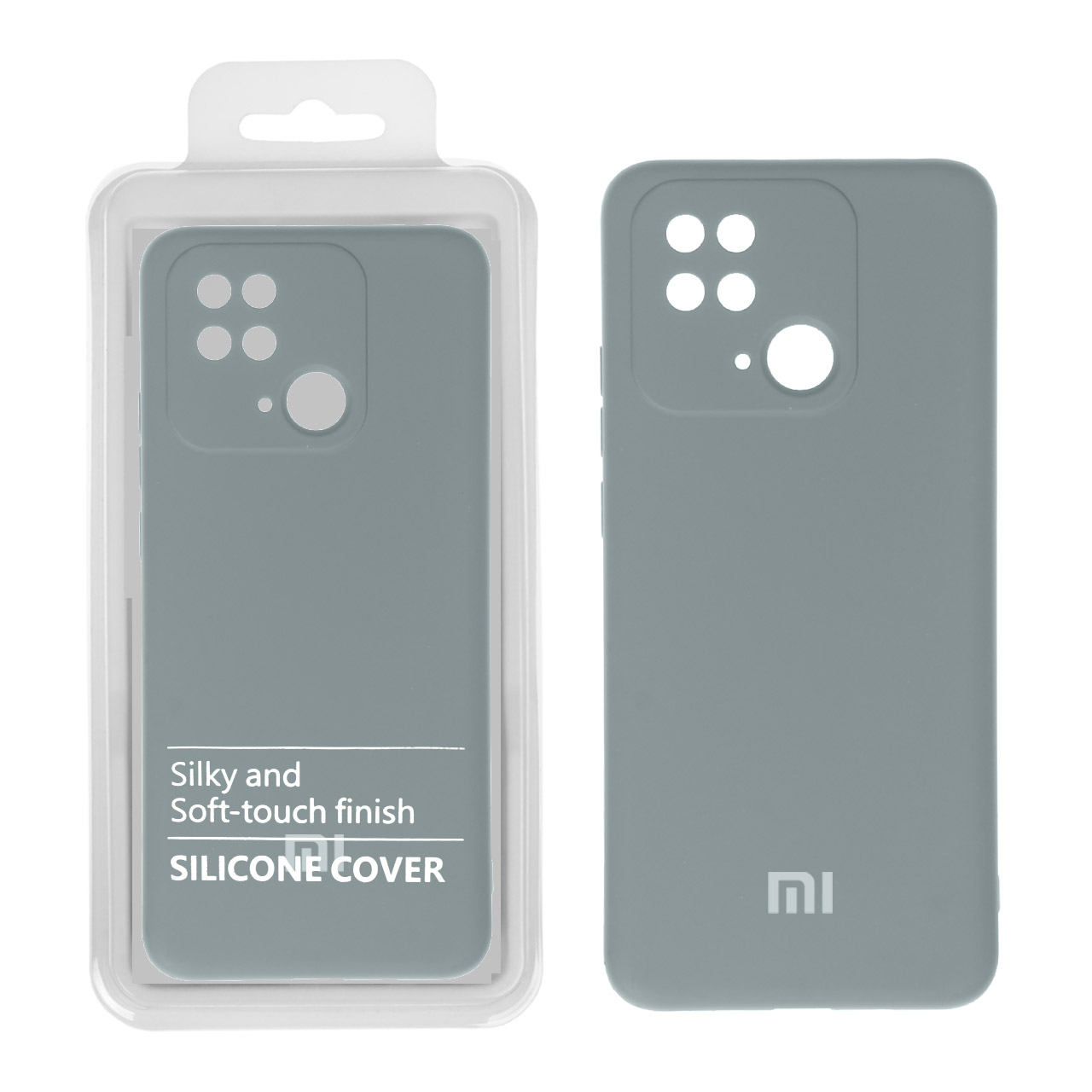 قاب نیو سیلیکون محافظ لنزدار Xiaomi Redmi 10C / Poco C40 - RFF - آبی فیلی (پک دار)
