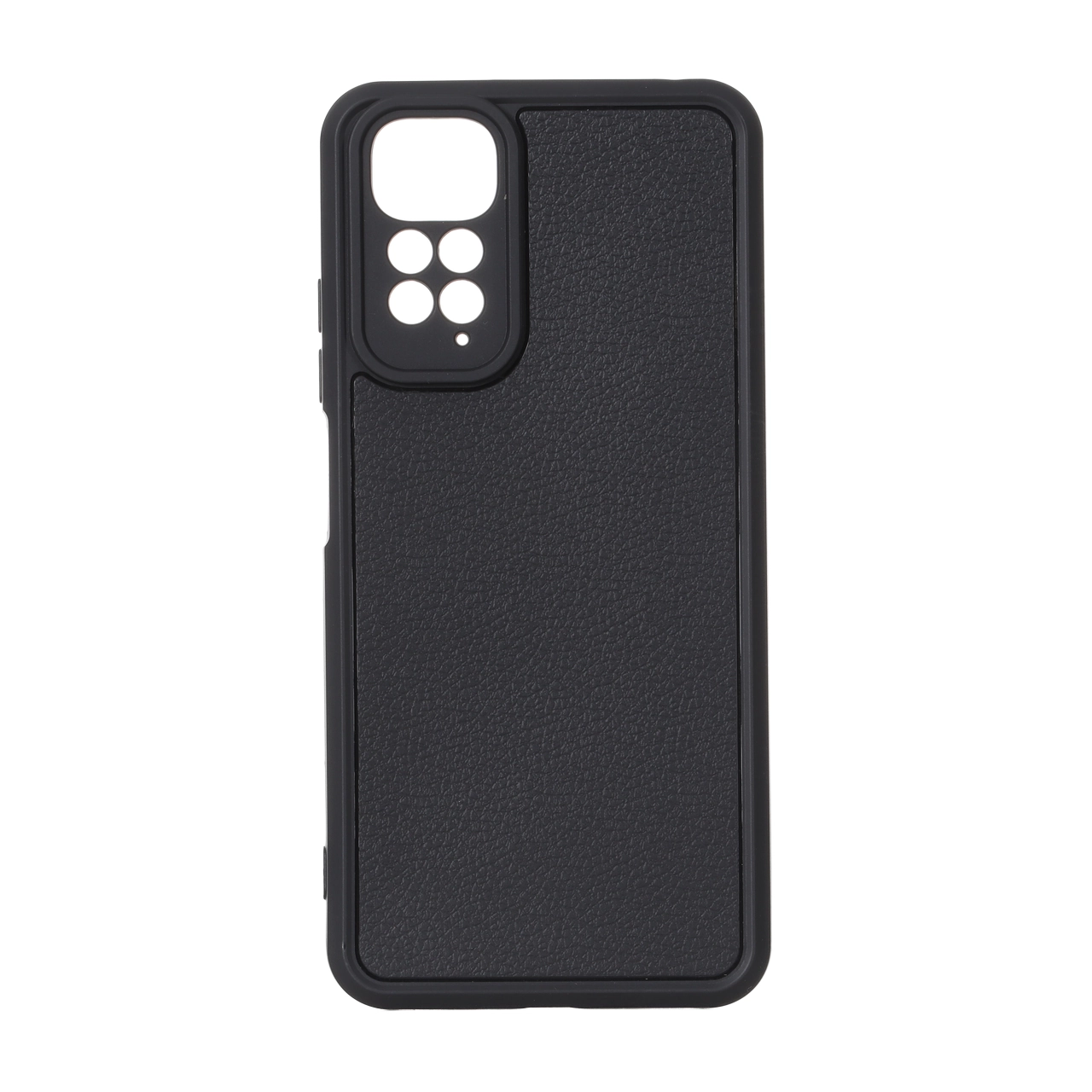 قاب Texture طرح چرم محافظ لنزدار Xiaomi Redmi Note 11 4G / Redmi Note 11S - مشکی