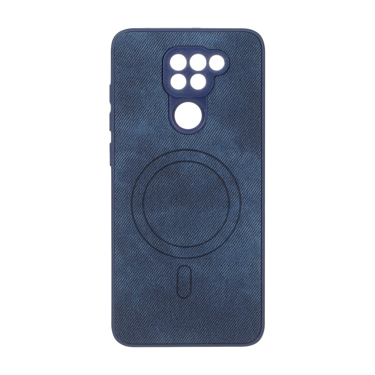 قاب پارچه ای طرح مگ سیف محافظ لنزدار Xiaomi Redmi Note 9 / Redmi 10X 5G / Redmi 10X Pro 5G - سرمه ای