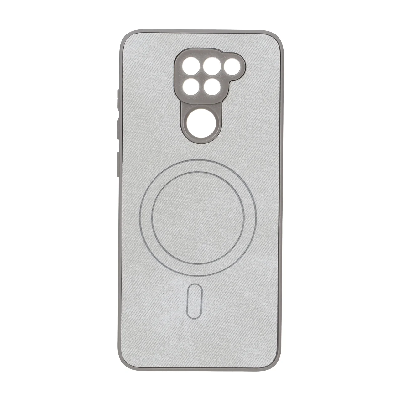 قاب پارچه ای طرح مگ سیف محافظ لنزدار Xiaomi Redmi Note 9 / Redmi 10X 5G / Redmi 10X Pro 5G - طوسی
