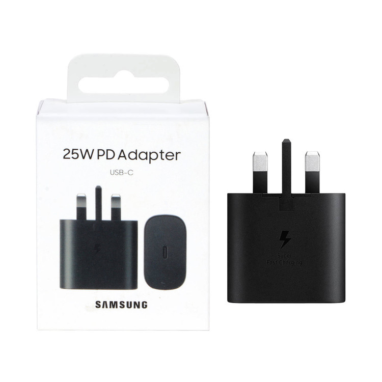 شارژر سه پین SAMSUNG 25W درجه یک TA800 ( فست و PD) مشکی