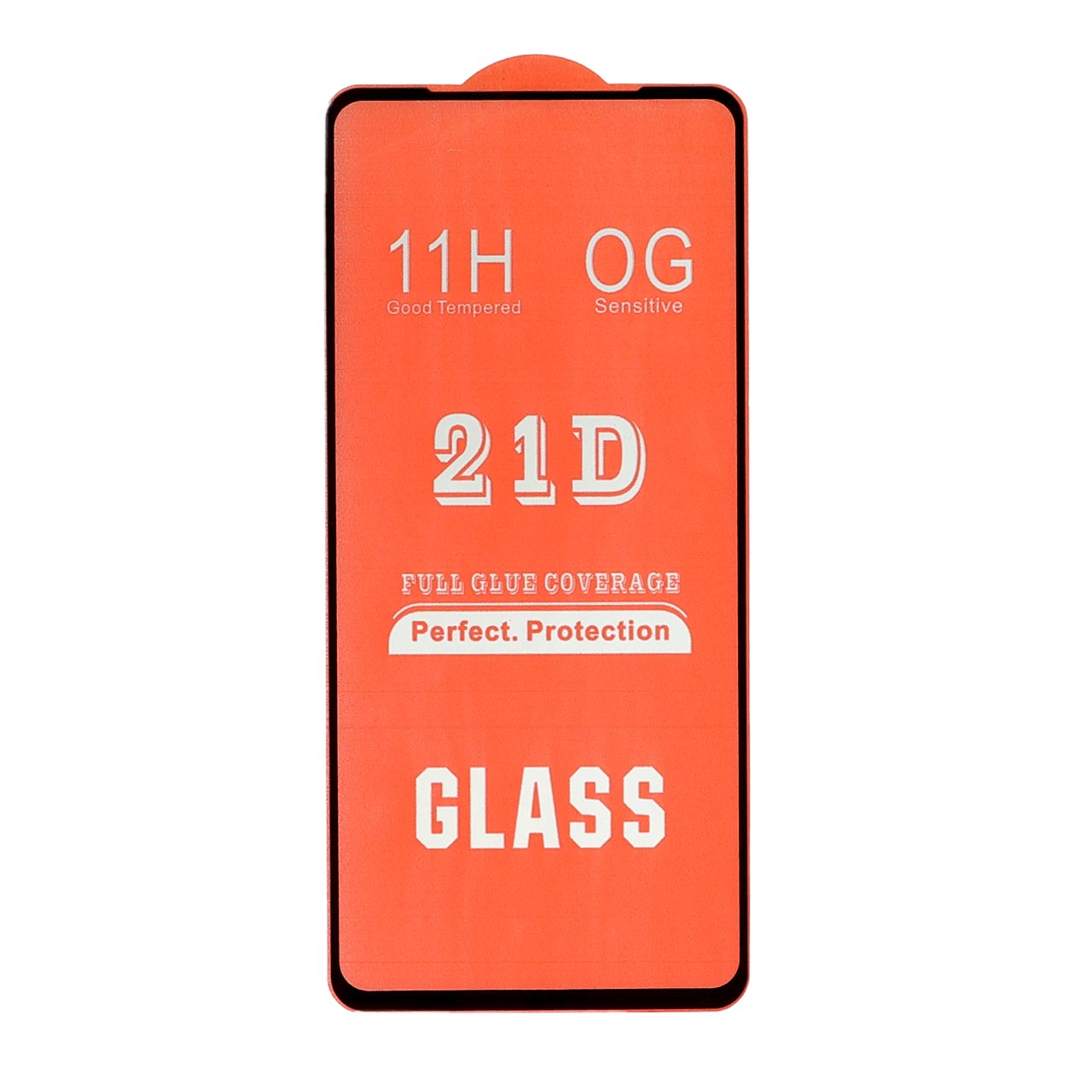 محافظ صفحه نمایش شیشه ای Realme 7 / Realme 9 - Full Cover 21D (بدون پک) - مشکی