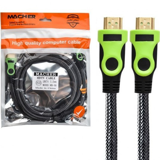 کابل HDMI مچر MACHER مدل MR-90 طول 1.5 متر