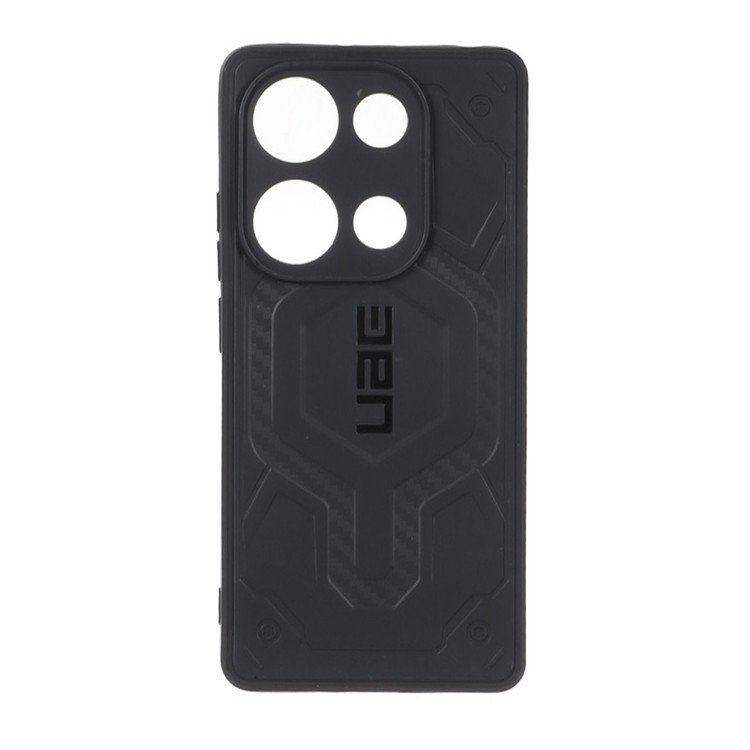 قاب UAG طرح سیلیکون Xiaomi Redmi Note 14S / Note 13 Pro 4G / Poco M6 Pro 4G - مشکی