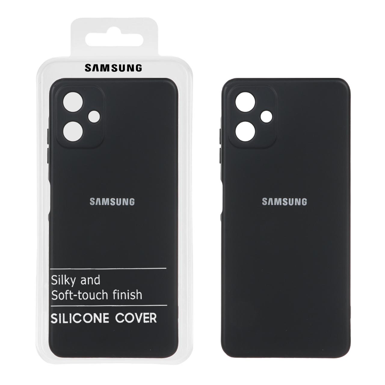 قاب نیو سیلیکون محافظ لنزدار RFF مدل Samsung Galaxy A06 - مشکی (پک دار)