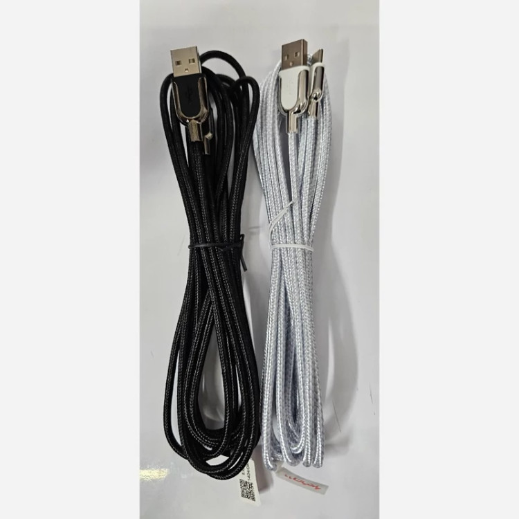کابل شارژ 3 متری سوپر فست Miller Type-C بدون پک مدل CA-1852 مشکی