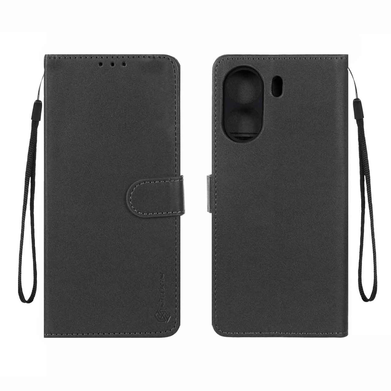 کیف موبایل مگنتی Nillkin مدل Xiaomi Redmi 13C / Poco C65 - مشکی