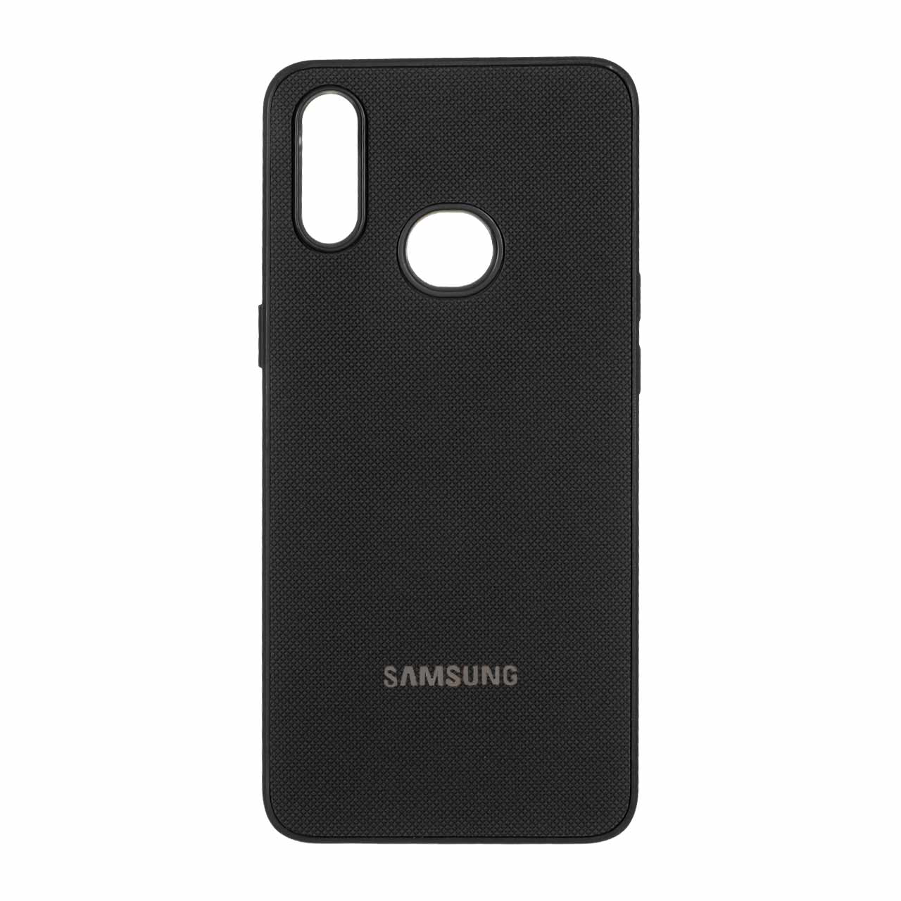 قاب سوزنی لوگو متال Samsung Galaxy A10s - مشکی