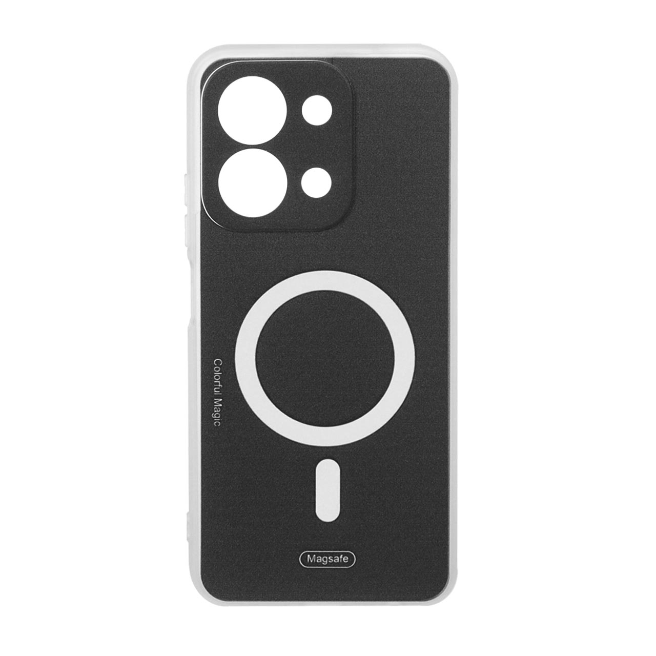 قاب Colorful Magic طرح مگ سیف محافظ لنزدار Xiaomi Redmi 15C / Poco C85 - مشکی