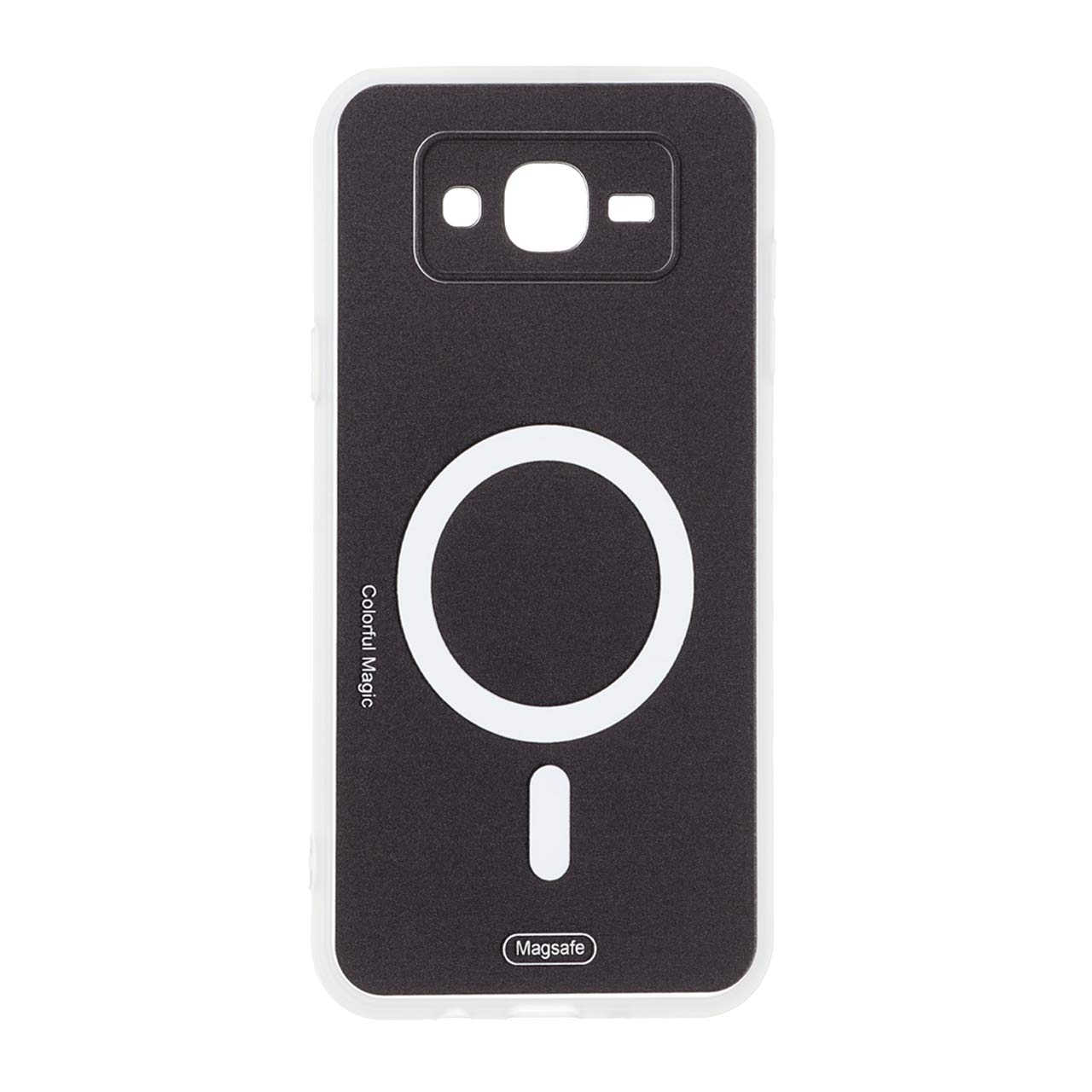 قاب Colorful Magic طرح مگ سیف محافظ لنزدار Samsung Galaxy J7 (2015) / J700 - مشکی