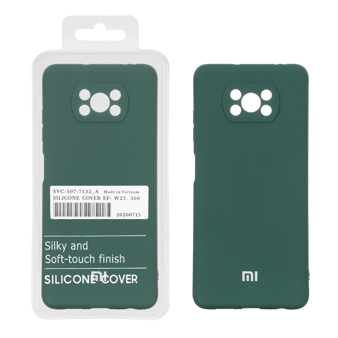 قاب نیو سیلیکون محافظ لنزدار RFF مدل Xiaomi Poco X3 / Poco X3 Pro / Poco X3 NFC - سبز (پک دار)