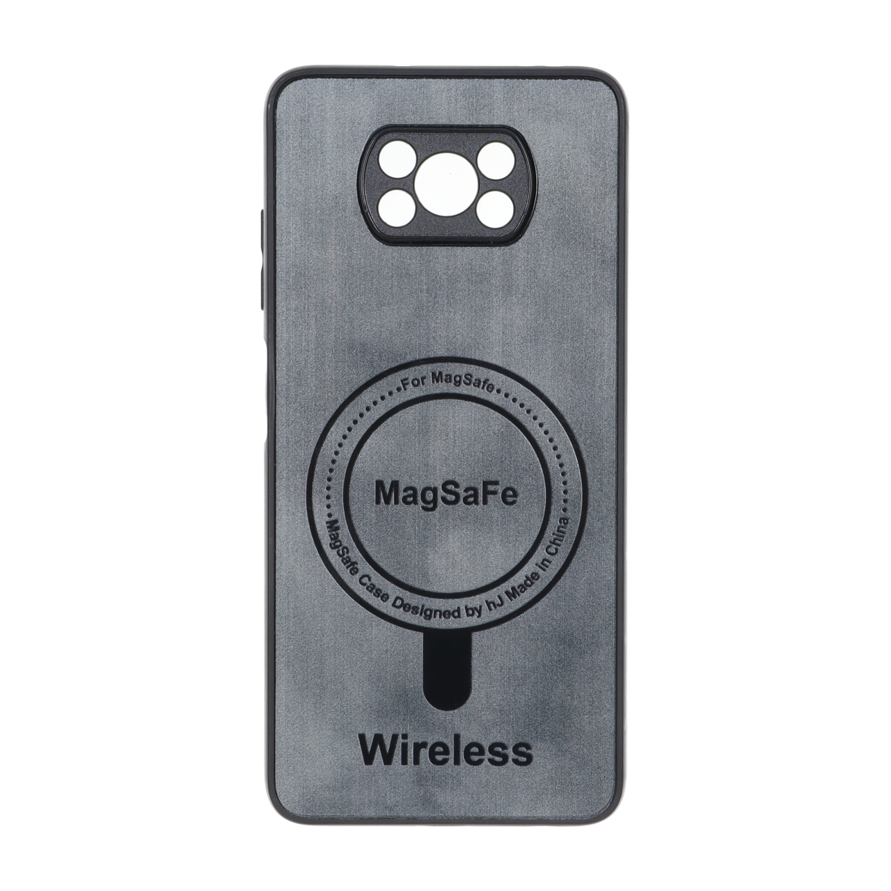 قاب Wireless طرح مگ سیف محافظ لنز برجسته Xiaomi Poco X3 / Poco X3 Pro / Poco X3 NFC - خاکستری