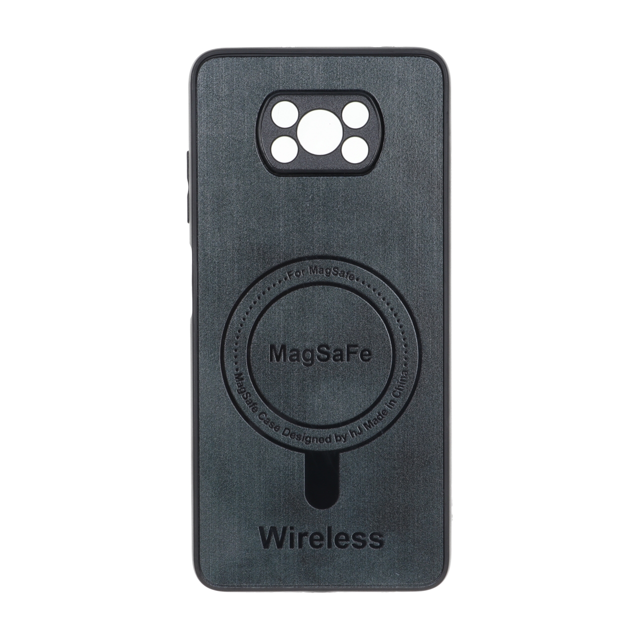 قاب Wireless طرح مگ سیف محافظ لنز برجسته Xiaomi Poco X3 / Poco X3 Pro / Poco X3 NFC - سبز تیره