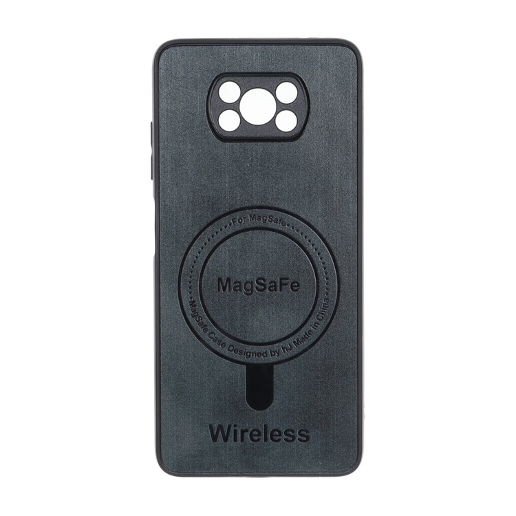 قاب Wireless طرح مگ سیف محافظ لنز برجسته Xiaomi Poco X3 / Poco X3 Pro / Poco X3 NFC - سبز تیره