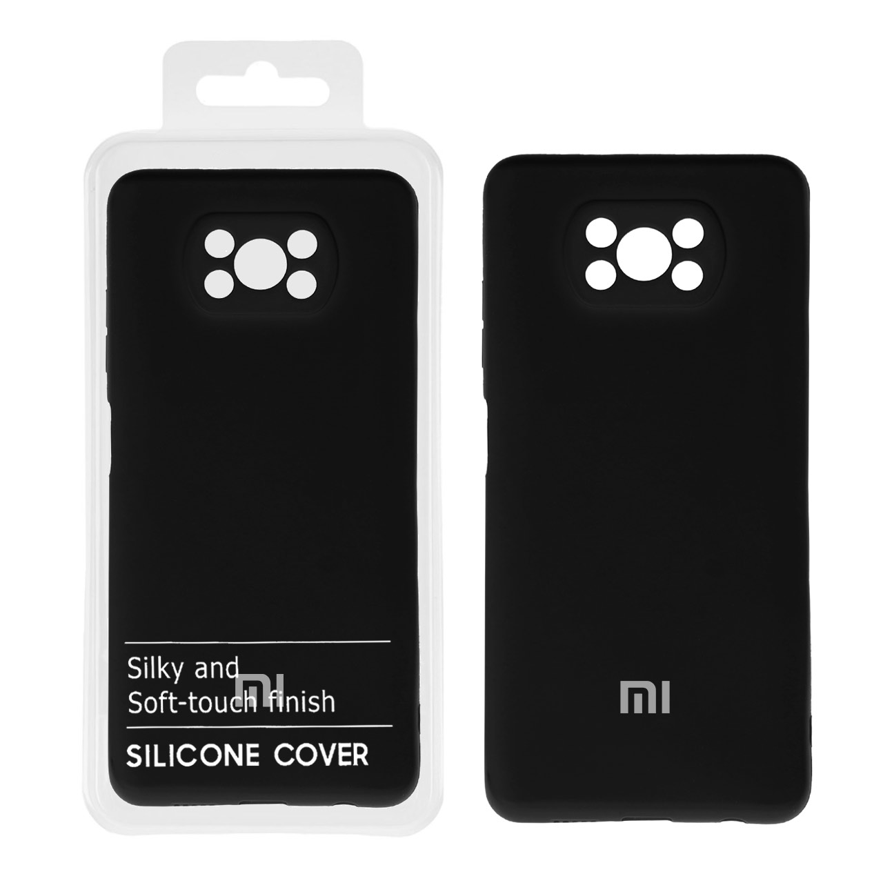 قاب نیو سیلیکون محافظ لنزدار RFF مدل Xiaomi Poco X3 / X3 Pro / X3 NFC - مشکی (پک دار)