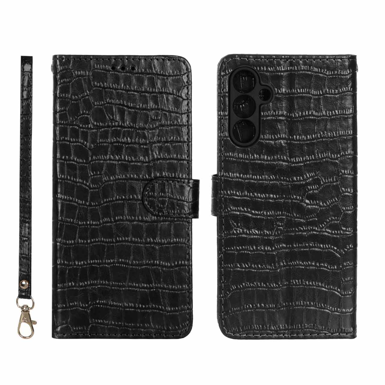 کیف موبایل مگنتی کروکو MNC مدل Samsung Galaxy A15 - مشکی