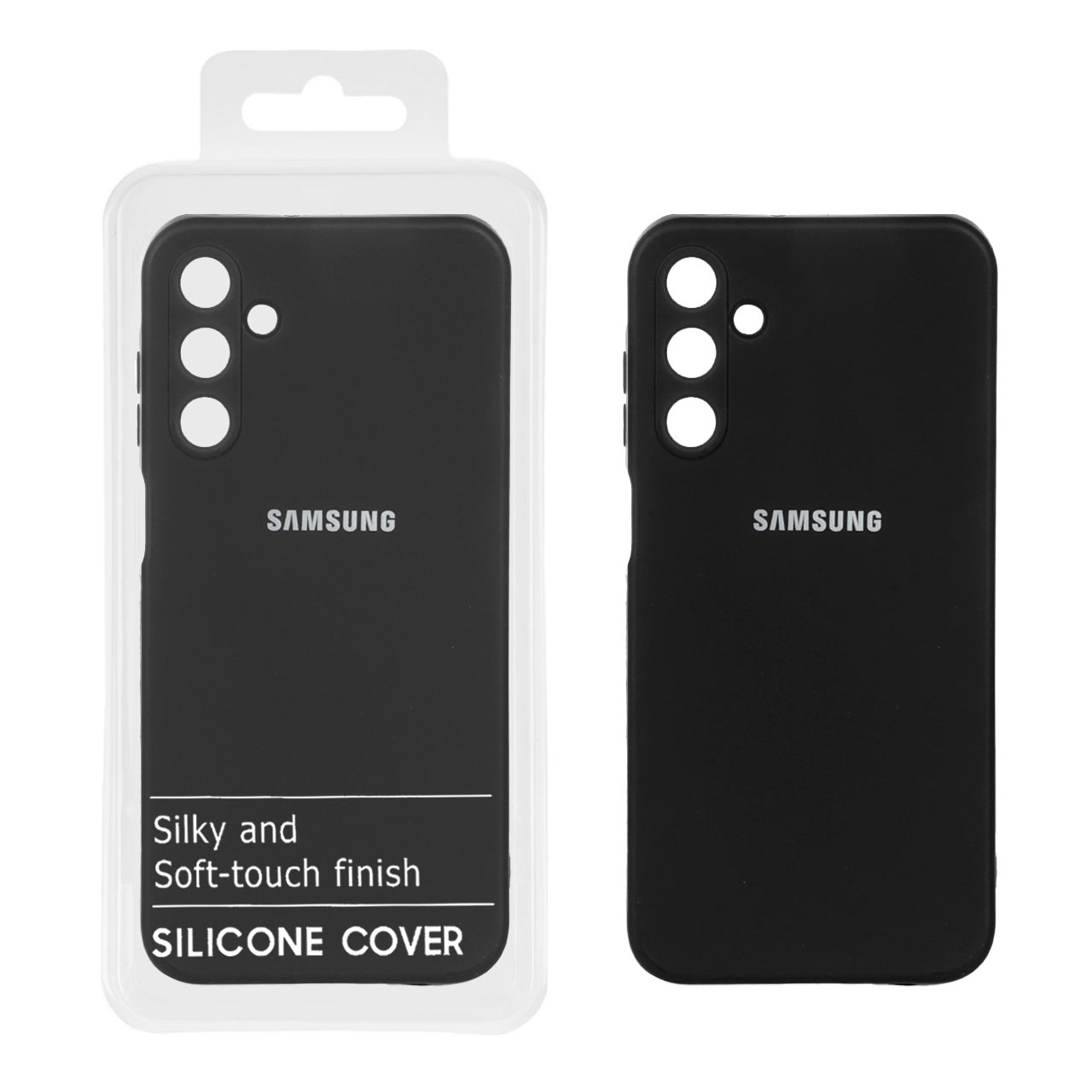 قاب نیو سیلیکون محافظ لنزدار RFF مدل Samsung Galaxy A15 - مشکی (پک دار)