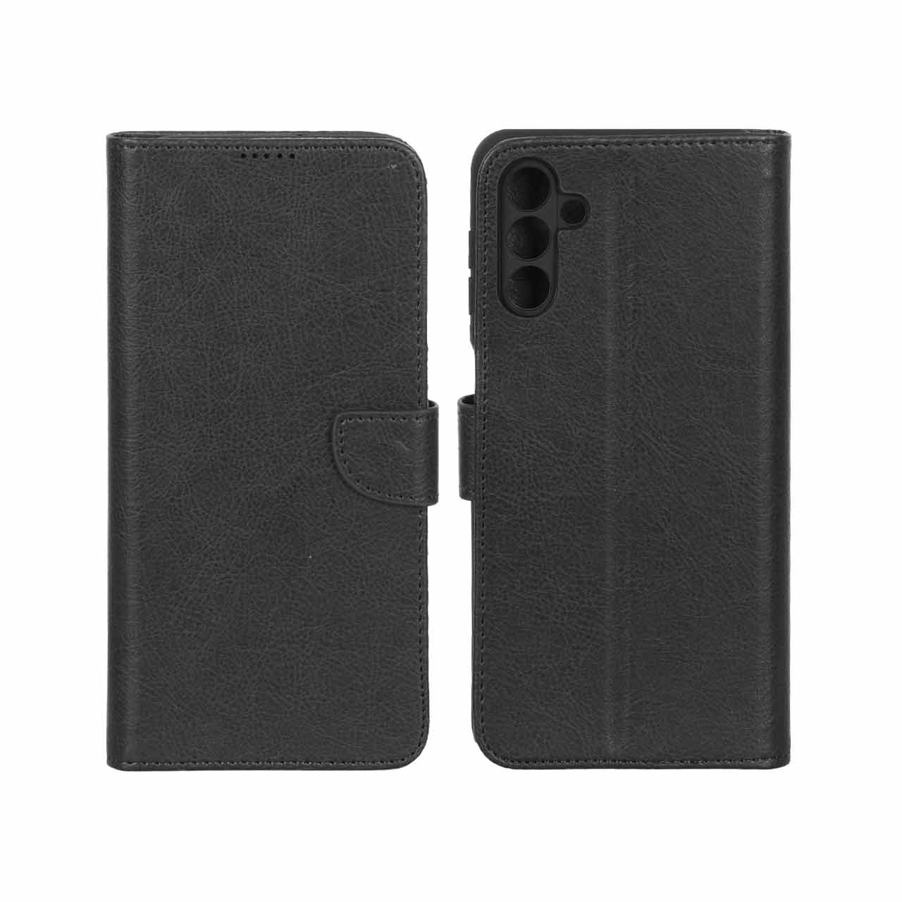 کیف چرمی موبایل مگنتی محافظ لنزدار KRF مدل Samsung Galaxy A13 5G / A04s / M13 4G / M23 / F13 - مشکی