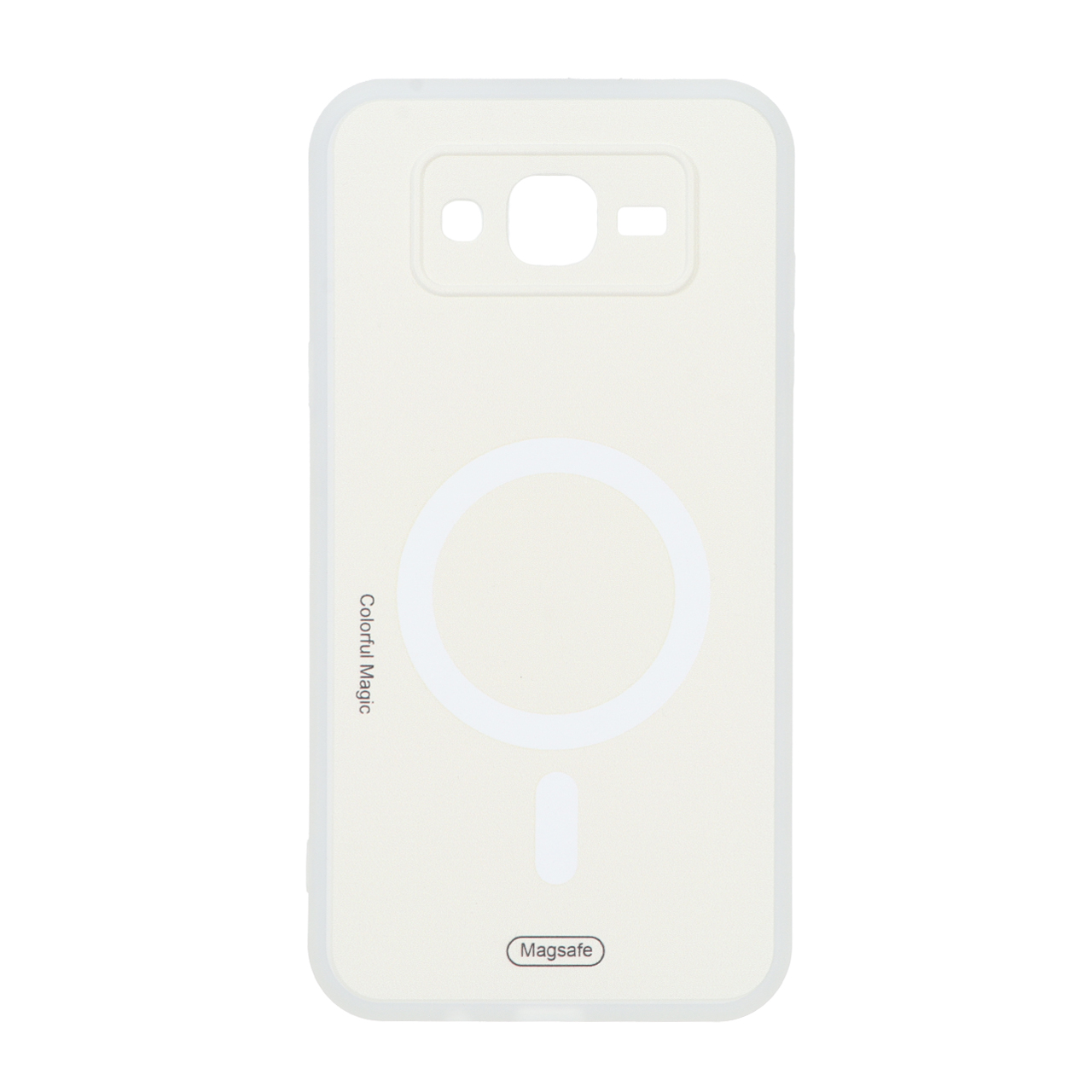 قاب Colorful Magic طرح مگ سیف محافظ لنزدار Samsung Galaxy J7 (2015) / J700 - کرم