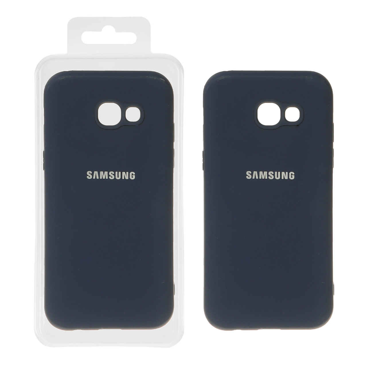 قاب نیو سیلیکون محافظ لنزدار RFF مدل Samsung Galaxy A5 (2017) / A520 - سرمه ای (پک دار)