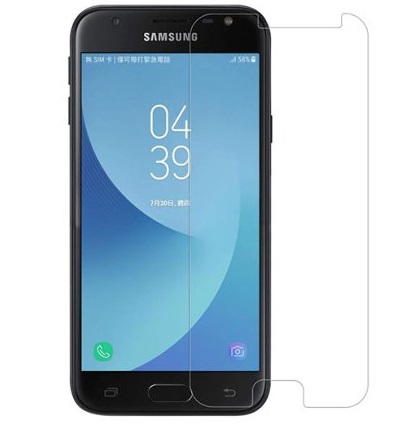 محافظ صفحه نمایش شیشه ای Samsung J3-2017 / J3 Pro 2017 / J330 (بدون پک)