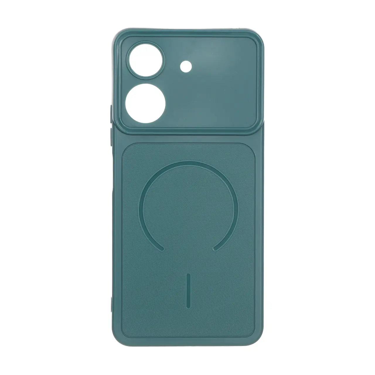 قاب سوزنی طرح مگ سیف دور لنز برجسته Xiaomi Redmi 13C / Poco C65 - سبز