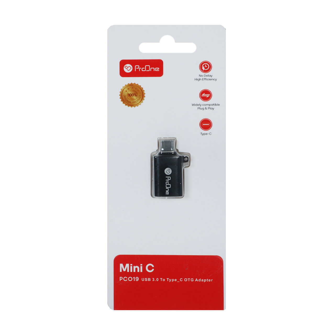 تبدیل Type-C To USB ProOne OTG مدل PCO19 - مشکی