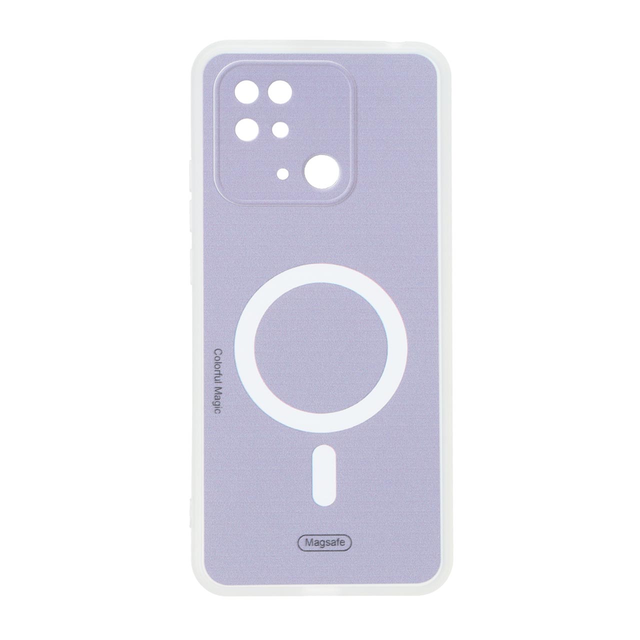 قاب Colorful Magic طرح مگ سیف محافظ لنزدار Xiaomi Redmi 10C / Redmi 10 Power / Poco C40 - بنفش