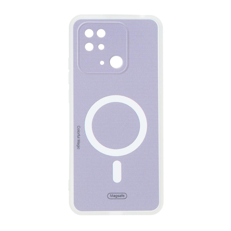 قاب Colorful Magic طرح مگ سیف محافظ لنزدار Xiaomi Redmi 10C / Redmi 10 Power / Poco C40 - بنفش