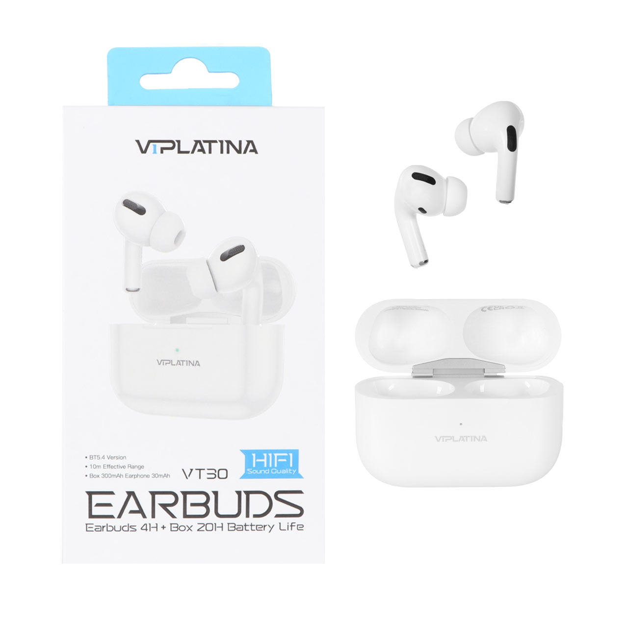 ایرفون بی سیم VIPLATINA مدل VT30 - سفید